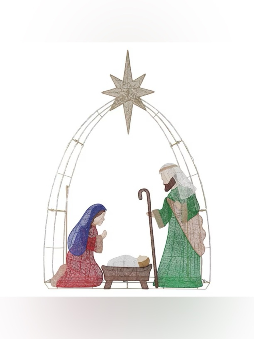 7' Pre-Lit Nativity - Picture 2 of 3